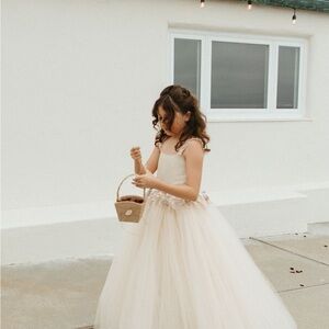 Elegant Cream Kids Dress